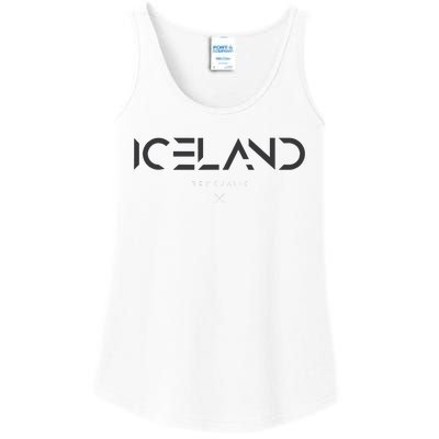 Iceland Tonal Type Ladies Essential Tank