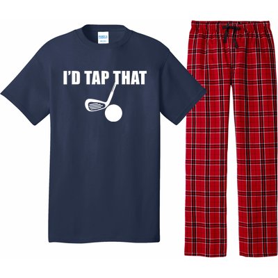 Id Tap That Funny Golf Ball For Golfing Players Gift Pajama Set