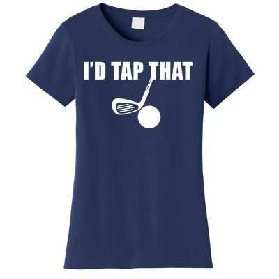 Id Tap That Funny Golf Ball For Golfing Players Gift Women's T-Shirt