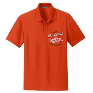 I Teach The Cutest Little Valentines Retro School Teacher Gift Dry Zone Grid Polo