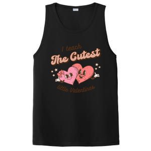 I Teach The Cutest Little Valentines Retro School Teacher Gift PosiCharge Competitor Tank