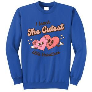 I Teach The Cutest Little Valentines Retro School Teacher Gift Sweatshirt