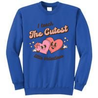 I Teach The Cutest Little Valentines Retro School Teacher Gift Sweatshirt