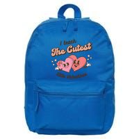 I Teach The Cutest Little Valentines Retro School Teacher Gift 16 in Basic Backpack