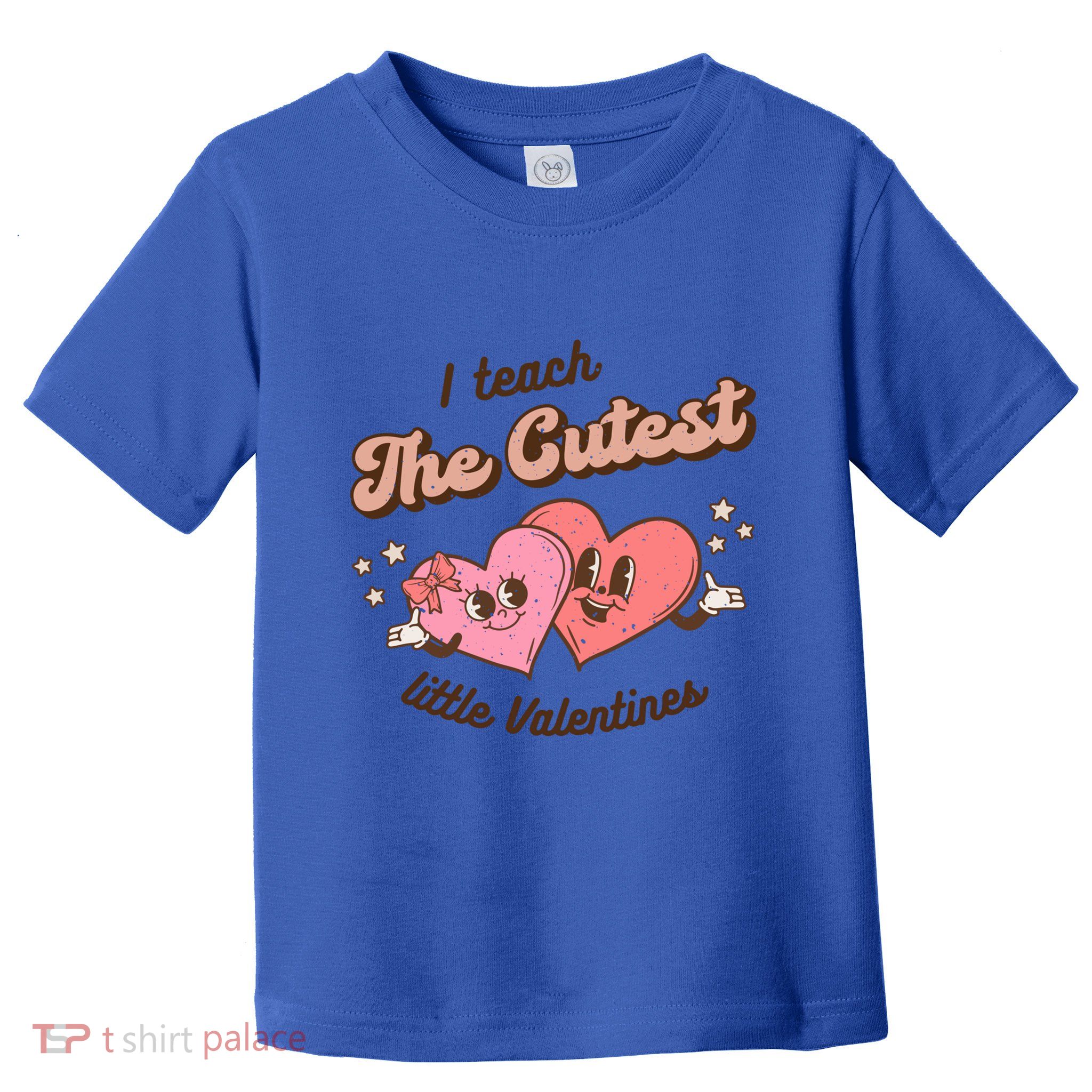 I Teach The Cutest Little Valentines Retro School Teacher Gift Toddler T-Shirt