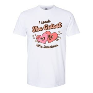 I Teach The Cutest Little Valentines Retro School Teacher Gift Softstyle CVC T-Shirt