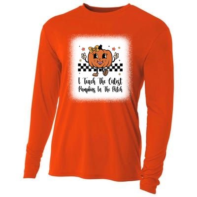 I Teach The Cutest Pumpkins In The Patch Happy Thanksgiving Cool Gift Cooling Performance Long Sleeve Crew