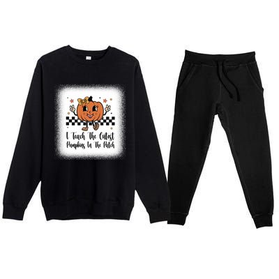 I Teach The Cutest Pumpkins In The Patch Happy Thanksgiving Cool Gift Premium Crewneck Sweatsuit Set