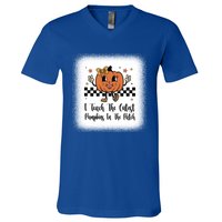 I Teach The Cutest Pumpkins In The Patch Happy Thanksgiving Cool Gift V-Neck T-Shirt