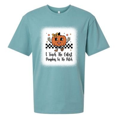 I Teach The Cutest Pumpkins In The Patch Happy Thanksgiving Cool Gift Sueded Cloud Jersey T-Shirt