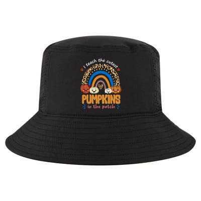 I Teach The Cutest Pumpkins In The Patch Leopard Cool Comfort Performance Bucket Hat