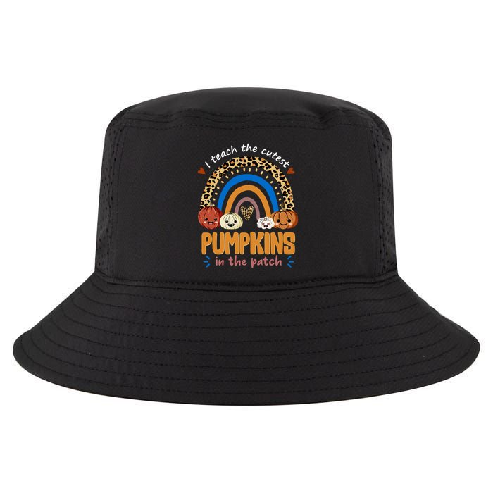 I Teach The Cutest Pumpkins In The Patch Leopard Cool Comfort Performance Bucket Hat