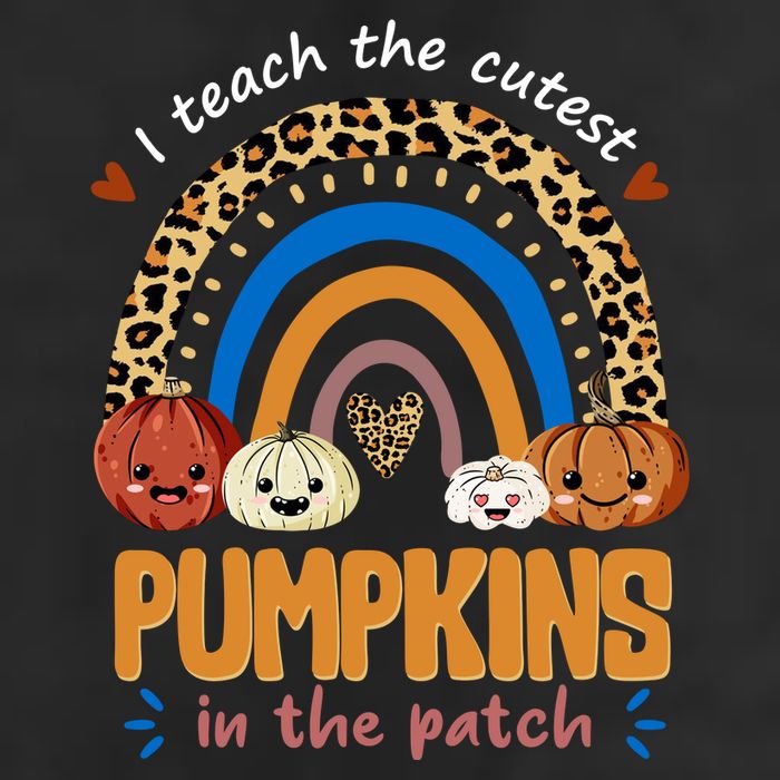 I Teach The Cutest Pumpkins In The Patch Leopard Cool Comfort Performance Bucket Hat
