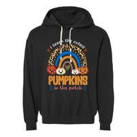I Teach The Cutest Pumpkins In The Patch Leopard Garment-Dyed Fleece Hoodie