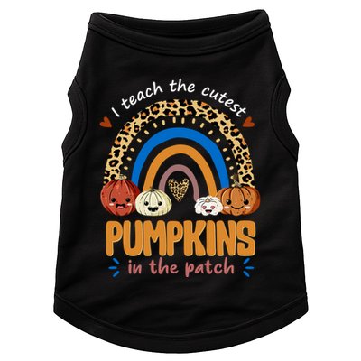 I Teach The Cutest Pumpkins In The Patch Leopard Doggie Tank