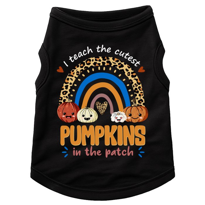 I Teach The Cutest Pumpkins In The Patch Leopard Doggie Tank