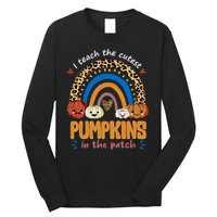 I Teach The Cutest Pumpkins In The Patch Leopard Long Sleeve Shirt