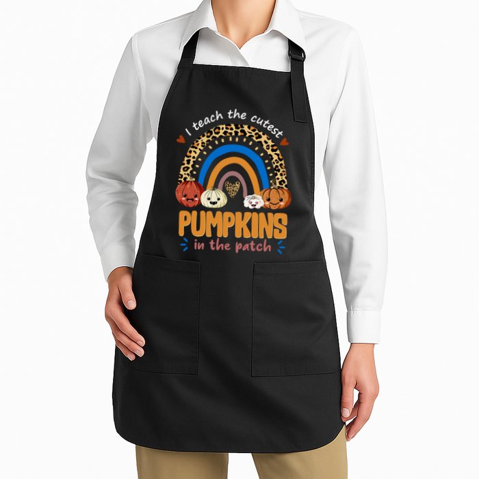 I Teach The Cutest Pumpkins In The Patch Leopard Apron