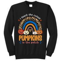 I Teach The Cutest Pumpkins In The Patch Leopard Sweatshirt