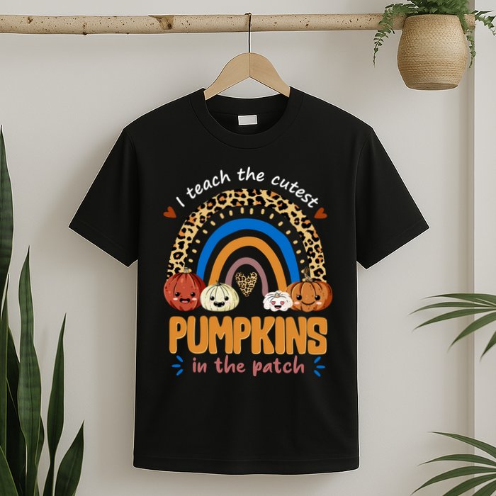 I Teach The Cutest Pumpkins In The Patch Leopard T-Shirt