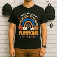 I Teach The Cutest Pumpkins In The Patch Leopard T-Shirt