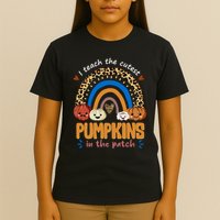 I Teach The Cutest Pumpkins In The Patch Leopard T-Shirt