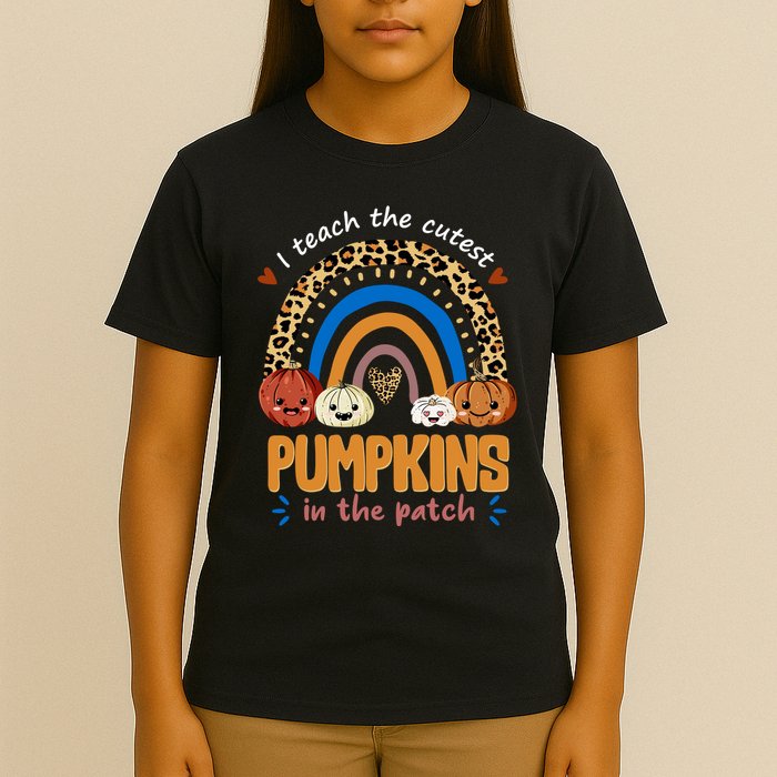 I Teach The Cutest Pumpkins In The Patch Leopard T-Shirt