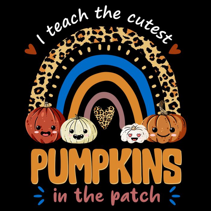 I Teach The Cutest Pumpkins In The Patch Leopard T-Shirt