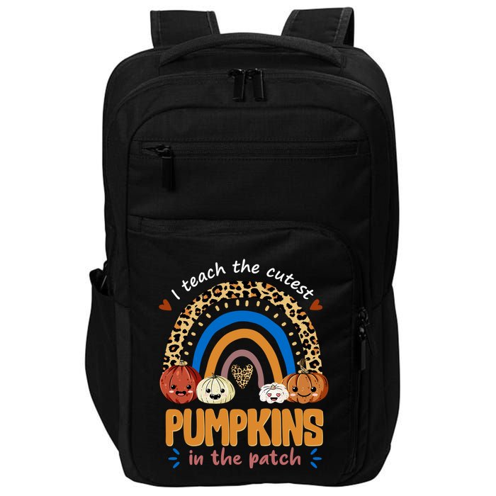 I Teach The Cutest Pumpkins In The Patch Leopard Impact Tech Backpack