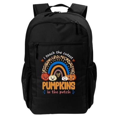 I Teach The Cutest Pumpkins In The Patch Leopard Backpack