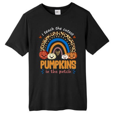 I Teach The Cutest Pumpkins In The Patch Leopard Tall Fusion ChromaSoft Performance T-Shirt