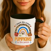 I Teach The Cutest Pumpkins In The Patch Leopard Mug
