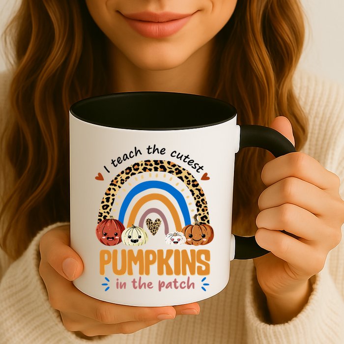 I Teach The Cutest Pumpkins In The Patch Leopard Mug