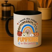 I Teach The Cutest Pumpkins In The Patch Leopard Mug