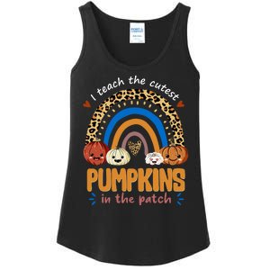 I Teach The Cutest Pumpkins In The Patch Leopard Ladies Essential Tank