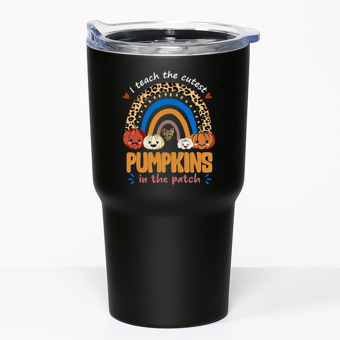 I Teach The Cutest Pumpkins In The Patch Leopard Tumbler