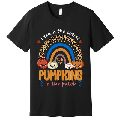 I Teach The Cutest Pumpkins In The Patch Leopard Premium T-Shirt