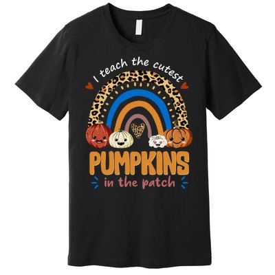 I Teach The Cutest Pumpkins In The Patch Leopard Premium T-Shirt