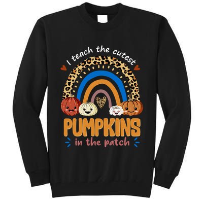 I Teach The Cutest Pumpkins In The Patch Leopard Tall Sweatshirt