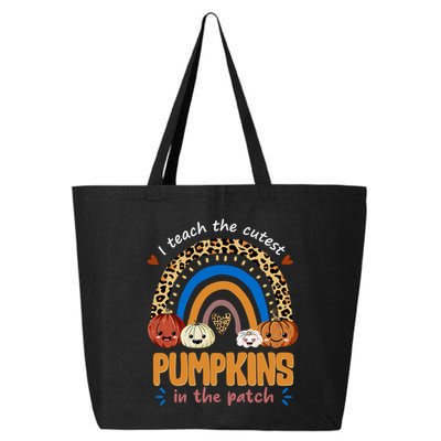 I Teach The Cutest Pumpkins In The Patch Leopard 25L Jumbo Tote