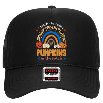 I Teach The Cutest Pumpkins In The Patch Leopard Trucker Hat
