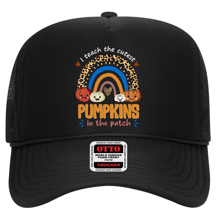I Teach The Cutest Pumpkins In The Patch Leopard Trucker Hat