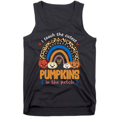 I Teach The Cutest Pumpkins In The Patch Leopard Tank Top
