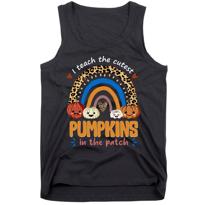 I Teach The Cutest Pumpkins In The Patch Leopard Tank Top