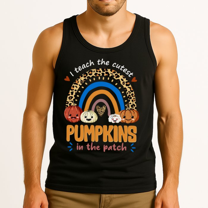 I Teach The Cutest Pumpkins In The Patch Leopard Tank Top
