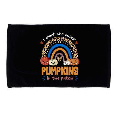 I Teach The Cutest Pumpkins In The Patch Leopard Microfiber Hand Towel