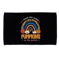 I Teach The Cutest Pumpkins In The Patch Leopard Microfiber Hand Towel