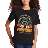 I Teach The Cutest Pumpkins In The Patch Leopard Kids T-Shirt