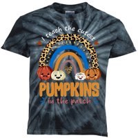 I Teach The Cutest Pumpkins In The Patch Leopard Kids Tie-Dye T-Shirt