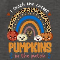 I Teach The Cutest Pumpkins In The Patch Leopard Vector Backpack